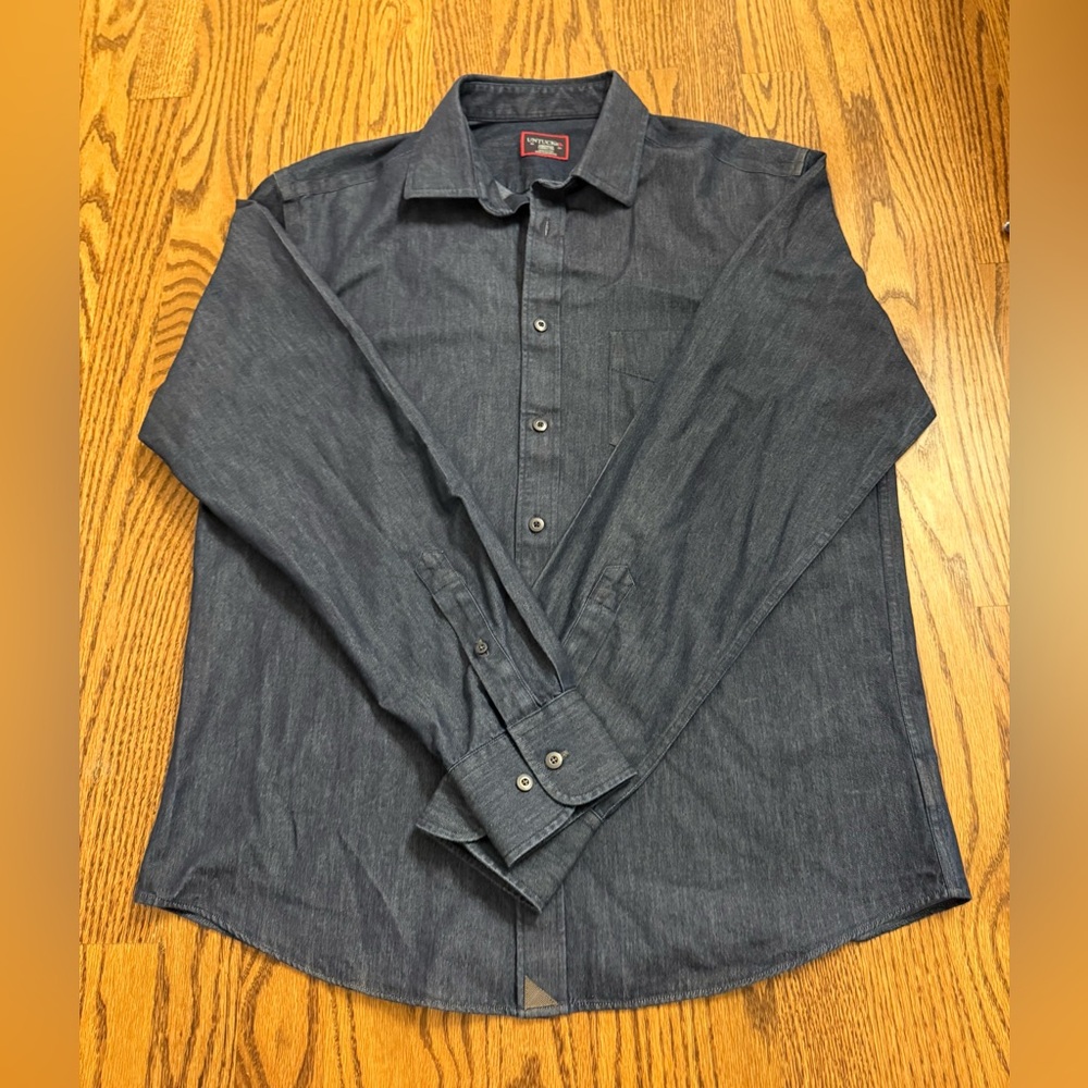 UNTUCKit Dark Blue Casual Button Down Shirt